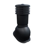 Kominek do blachodachówki Scandinavia Finnera Venecja 150mm Czarny 9005