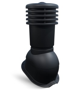 Kominek do trapezu Eurovent T18 150mm Czarny 9005